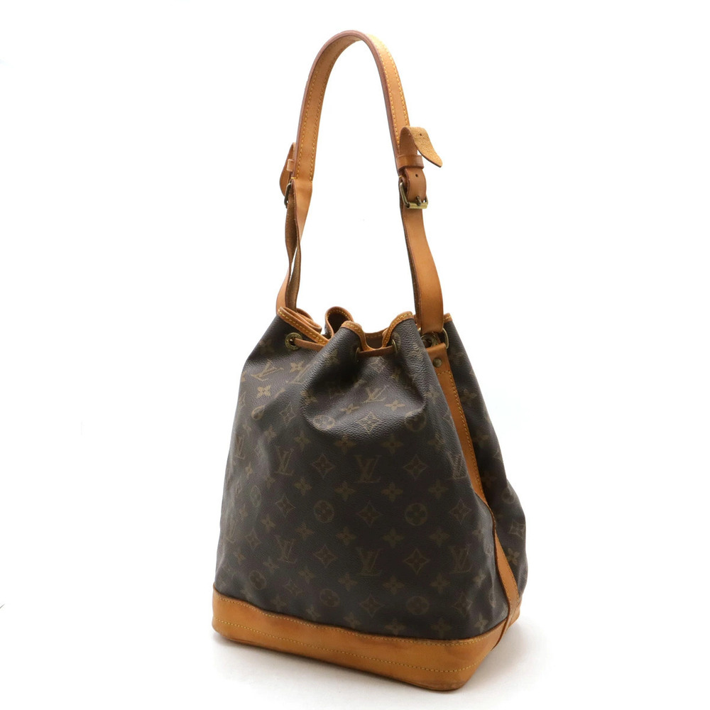 Louis Vuitton Bag Monogram Drawstring Hobo Shoulder Noe Brown
